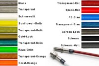 Für Peugeot 206 [2D Cabrio] - Eintragungsfreie Stahlflex Bremsleitungen mit ABE